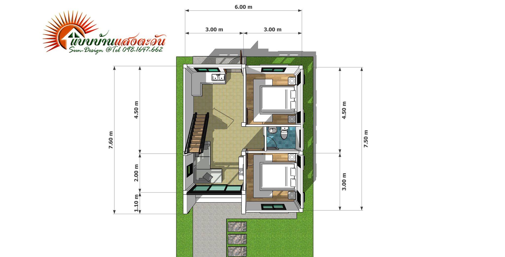 บ้านชั้นเดียวโมเดิร์น2นอน_149-8