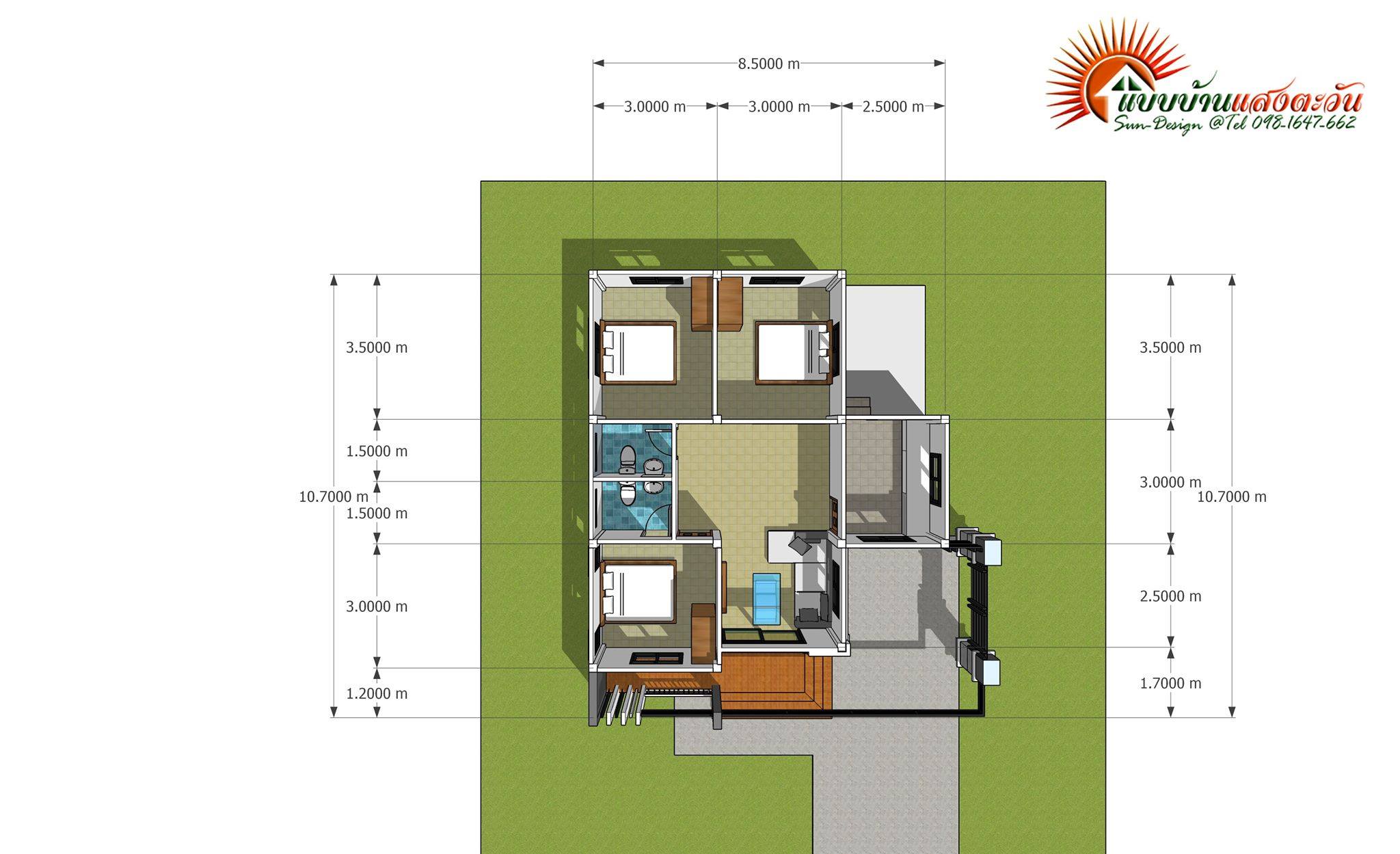 บ้านชั้นเดียวโมเดิร์น3นอน2น้ำ_151-6