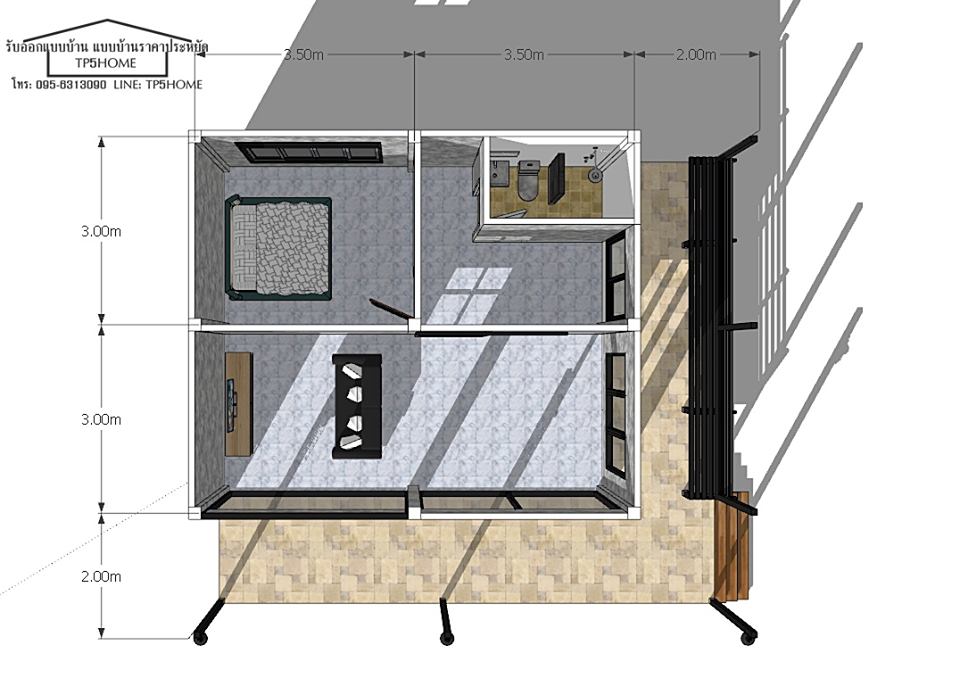 บ้านพักตากอากาศชั้นเดียว-5