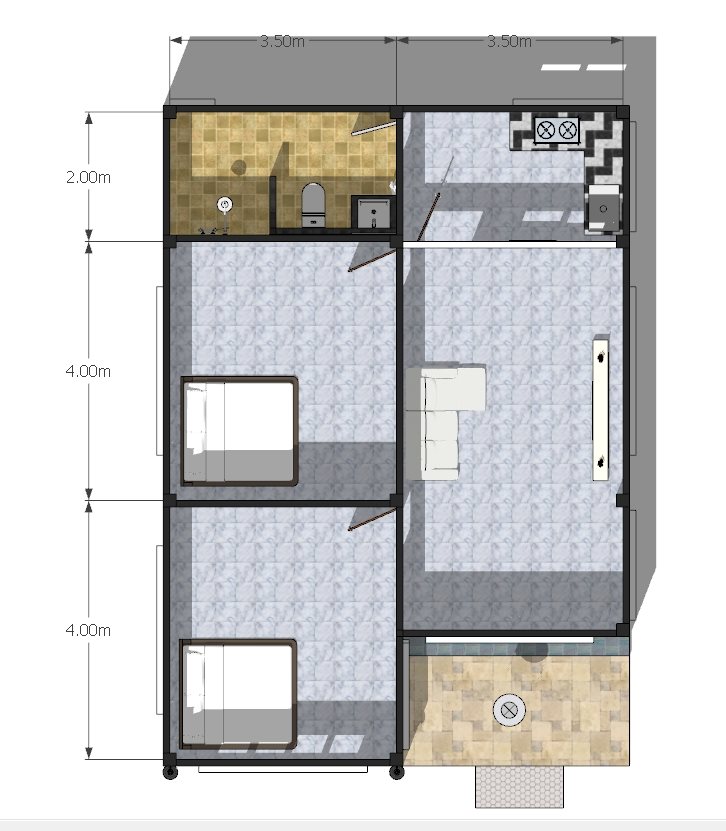 บ้านโมเดิร์น2ห้องนอนไม่ถึงล้าน-5