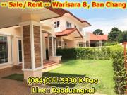 Sale / Rent  Corner house with plenty green lawn +++ Warisara 8, Ban Chang Rental fee 25,000 Baht-202012161441541608104514830.jpg