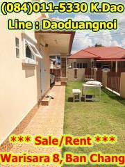 Sale / Rent  Corner house with plenty green lawn +++ Warisara 8, Ban Chang Rental fee 25,000 Baht-202012161442071608104527143.jpg