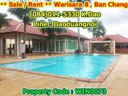 Sale / Rent  Corner house with plenty green lawn +++ Warisara 8, Ban Chang Rental fee 25,000 Baht-202012161442391608104559040.jpg