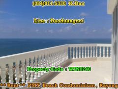 PMY Beach Condominium  For Rent Rayong Corner Room 