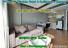 For Rent Rayong Wisdom Hotel & Residence Located in Rayong Downtown.