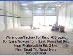 ให้เช่าโกดัง/โรงงาน ถ.เลียบคลองแอน คลองหลวง-ตลาดไท 435 ตรม. ใกล้ ถ.พหลโยธิน 2 กม. ใกล้กรมที่ดินคลองหลวง ตลาดไอยรา-202204211521501650529310922.jpg