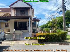 Sinthavee-Garden-1,-Ban-Chang-***-Corner-House-for-Rent-***-Opposite-with-Robinson-Department-Store