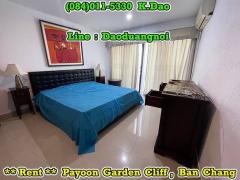 Payoon Garden Cliff, Ban Chang *** 16th Floor, 2-Bedroom Condo for Rent *** Able to walk to the sea. +++ Sea View +++-202211111115191668140119595.jpg