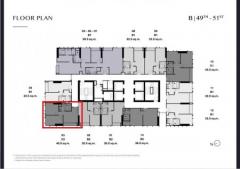 ขายดาวน์ คอนโด Park Origin Thonglor : พาร์ค ออริจิ้น ทองหล่อ 40.5 ตรม.