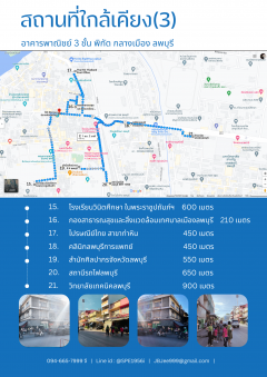 ให้เช่าอาคารพาณิชย์ 3 ชั้น ติดถนน  พิกัด เมืองลพบุรี ทำเลติดถนน ใกล้แหล่งชุมชน ใกล้หน่วยงานราชการ ตลาด สถานที่ท่องเที่ยว เจ้าของปล่อยเช่าเอง-202401261505311706256331753.png