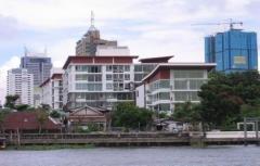 ขายคอนโดพร้อมผู้เช่า 74.50 ตรม. 2ห้องนอน ชั้น 8 เดอะฟายน์ แอทริเวอร์ ใกล้BTS สะพานตากสิน ถ.เจริญนคร 17 เขตคลองสาน กรุงเทพ