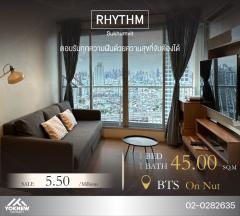 ขาย 1 BED Size 45 SQ.M คอนโด Rhythm Sukhumvit 50 ห้องชั้นสูง ให้ทุกอย่างในห้อง-202404031524591712132699644.jpg