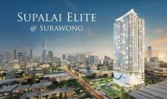 ขาย คอนโด Supalai Elite Surawong  98.74 ตรม. 2 beds 2 baths 1 living 1 kitchen 2 balconies 1 fix parking