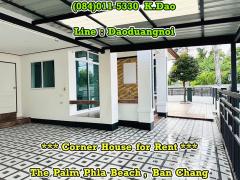Corner-House-ForRent-New-Renovation-House-ThePalm-PhlaBeach-BanChang-Rental-Fee-20,000-Baht