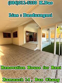 #Ramnuch14, Ban Chang *** Renovation #House for #Rent ***-202412091710251733739025167.jpg