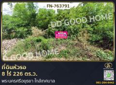 ที่ดินหัวรอ 8 ไร่ 226 ตร.ว. พระนครศรีอยุธยา ใกล้เทศบาล