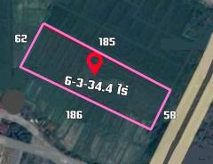 ขายที่ดิน 6-3-34.4 ไร่ ติดถนนพหลโยธิน ผังสีชมพูใกล้ตลาดสด อ.แม่ลาว เชียงราย-202501311031171738294277722.jpg
