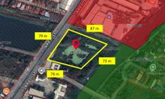 ขายที่ดิน ริมถนนใหญ่ฉลองกรุง เนื้อที่ 4 ไร่ 90 ตรว เหมาะทำธุรกิจ การค้า