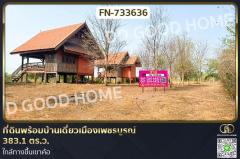 FN-733636 ที่ดินพร้อมบ้านเดี่ยวเมืองเพชรบูรณ์ 383.1 ตร.ว. ใกล้ทางขึ้นเขาค้อ