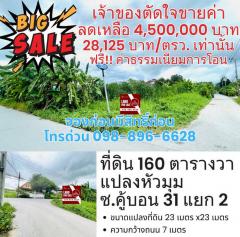 ขายที่ดินเปล่า-160-ตารางวา-ซอยคู้บอน-31-
