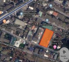 P41LR2006029 ขายที่ดิน 404.1 ตร.วา ในซอยจรัญสนิทวงศ์ 52 ใกล้ MRT บางยี่ขัน