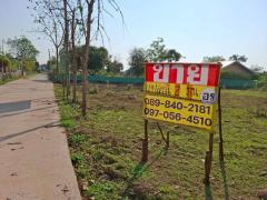 ขายที่ดินสวยติดถนนใกล้หนองกอมเกาะ 200 ตร.วา  เหมาะสร้างบ้านพักอาศัย  เมืองหนองคาย   ZP167 