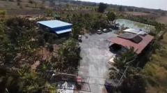 ขายที่ดินพร้อมบ้าน บ่อตกปลา อ.ดอนเจดีย์ จ.สุพรรณบุรี เนื้อที่ 4 ไร่ 