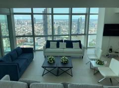 ให้เช่าคอนโดหรู The River Condominium (เดอะ ริเวอร์ คอนโดมิเนียม) วิวแม่น้ำเจ้าพระยา 3 นอน 4 น้ำ 410 ตรม ชั้น 67