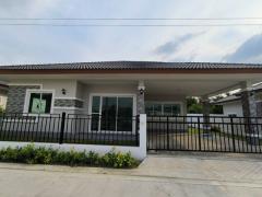 ขายบ้านเดี่ยวชั้นเดียว หมู่บ้านพุทธศิริ  60 ตร.วา  โครงการใหม่ แบบปั้นหยามินิมอล  บ้านแพ้ว สมุทรสาคร  ZW545