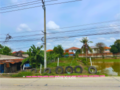 ที่ดินเปล่าถมแล้ว ติดถนน โยธาธิการนนทบุรี 2003  (ขนาด 131 ตร.ว.)  คลองข่อย ปากเกร็ด นนทบุรี ใกล้ถนนราชพฤกษ์ - ชัยพฤกษ์ - ทางด่วน