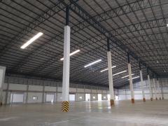 ให้เช่าโกดังเทพารักษ์ โกดังเลียบคลองส่งน้ำ หนามแดง มีลาดจอดรถด้านหน้าโกดัง พื้นที่ขนาด 2,700 ตารางเมตร 