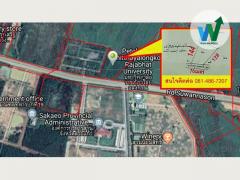 ขายถูกที่ดินถมแล้ว ติดถนนสุวรรณศร ตรงข้าม อบจ.สระแก้ว