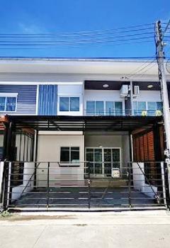 ม.ราชภัฏวไลยอลงกรณ์ 700 ม.  นวนคร เชียงรากน้อย ให้เช่าทาวน์เฮ้าส์ 2 ชั้น ใหม่ 26ตร.วา.206 ตร.ม.ทำเลดี  โลตัส ประตูน้ำพระอินทร์-อยุธยา 700ม. 