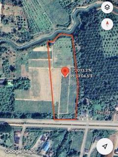 ขายที่ดิน ประจวบ สามร้อยยอด ติดถนนติดคลอง