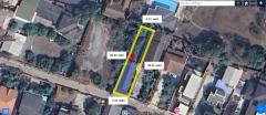 ขายที่ดิน 1 ไร่ ในตัวเมืองปทุมธานี หน้ากว้าง 9 เมตร ลึก 44 เมตร ใกล้ถนนปทุมธานี-สายใน ถมแล้ว เหมาะสร้างบ้าน