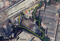 ขายที่ดิน ติดถนนพระราม 2 ตรงข้ามเซ็นทรัลมหาชัย เนื้อที่ 9 ไร่ พร้อมโรงงาน