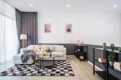 RM462 ให้เช่า Townhome Nirvana Define พระราม 9 Renovateใหม่ ตกแต่งพร้อมเข้าอยู่ หลังมุม