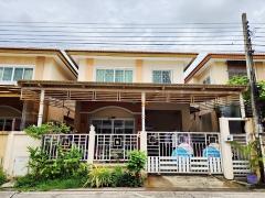 ขายด่วนบ้านแฝดอารมณ์บ้านเดี่ยว  โครงการ ปัญฐิญา แพรกษา ถูกสุดในโครงการ