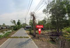 ขายที่ดิน เนื้อที่ 20 ไร่ ติด ถ.เลียบคลองวังน้อย ใกล้วัดสันติธรรมาราม (อยุธยา)