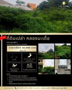 ขายที่ดินเปล่า 1 ไร่ 1 งาน ทำเลดี ติดถนนเศรษฐกิจ 1 คลองมะเดื่อ อ.กระทุ่มแบน จ.สมุทรสาคร