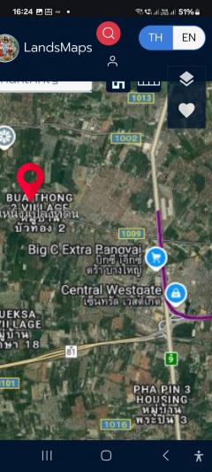 ขายที่ดินโฉนด8ไร่กว่าติดถนนหลัก1009นนทบุรีกว้าง54ม.ลึก220ม.ใกล้ทางขึ้น/ลงมอเตอร์เวย์81บางใหญ่-กาญจนบุรีขายไร่ละ16ล้าน