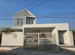 RM554 ให้เช่า บ้านเดี่ยว 2 ชั้น สไตล์นอร์ดิก บ้านสร้างใหม่ หมู่บ้านนครินทร์การ์เด้น ซ.ร่มเกล้า 19-1 ใกล้สนามบินสุวรรณภูมิ