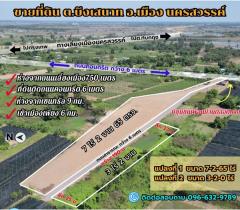 ขายที่ดินนครสวรรค์ ขนาด 7 ไร่ 2 งาน 15 ตรว. ทำเลดี ย่านชุมชน ใกล้ทางเลี่ยงเมืองเพียง 750 เมตร และห่างจากเซนทรัลเพียง 9 กม.