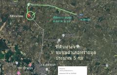 ขายที่ดินเปล่า 18ไร่ ตดู่ลาด อทรายมูล ยโสธร เหมาะทำการเกษตรติดถนนสาธารณะกว้าง100 เมตร