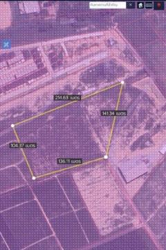 ขายที่ดินระยอง ขายที่ดินมาบยางพร  มาบยางพร ซอย14 ผัง สีม่วงลาย  เนื้อที่ 12-1-0 ไร่
