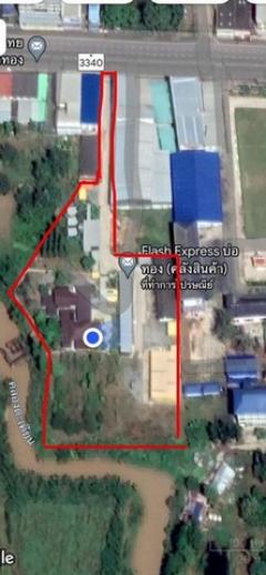 ขายที่ดินบ่อทอง ขนาด7ไร่ แปลงสวย ทำเลทอง ติดถนนเส้น 3340 FP-L01236 