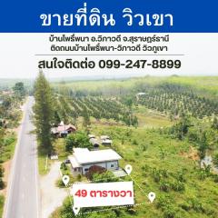 ขายที่ดินเชิงเขา วิวธรรมชาติ บ้านโพธิ์พนา อ.วิภาวดี จ.สุราษฎร์ธานี – 169,000 บาท