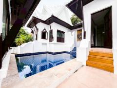 บ้านวิลล่า 2 ห้องนอน พร้อมสระว่ายน้ำ ใจกลางเกาะสมุย ใกล้หาดเฉวง บ้านเช่าสมุย Villa Bophut KOh Samui 