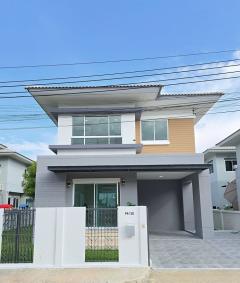 ขายบ้านเดี่ยววารีโอ สุวรรณภูมิ ใกล้ส่วนกลาง ราคาพิเศษ ใกล้สนามบินสุวรรณภูมิ ถนนศรีวารีน้อย สมุทรปราการ.