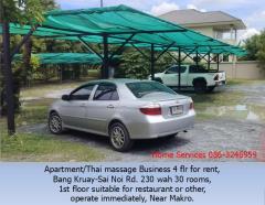 ให้เช่ากิจการ อพาร์ทเม้นท์/นวดแผนไทย 4 ชั้น ถ.บางกรวย-ไทรน้อย 230 วา 30 ห้อง เฟอร์ครบ ชั้น 1 ทำร้านอาหาร ธุรกิจอื่นๆได้ พร้อมดำเนินกิจการต่อทันที ใกล้แม็คโคร -202509221829031758540543092.jpg